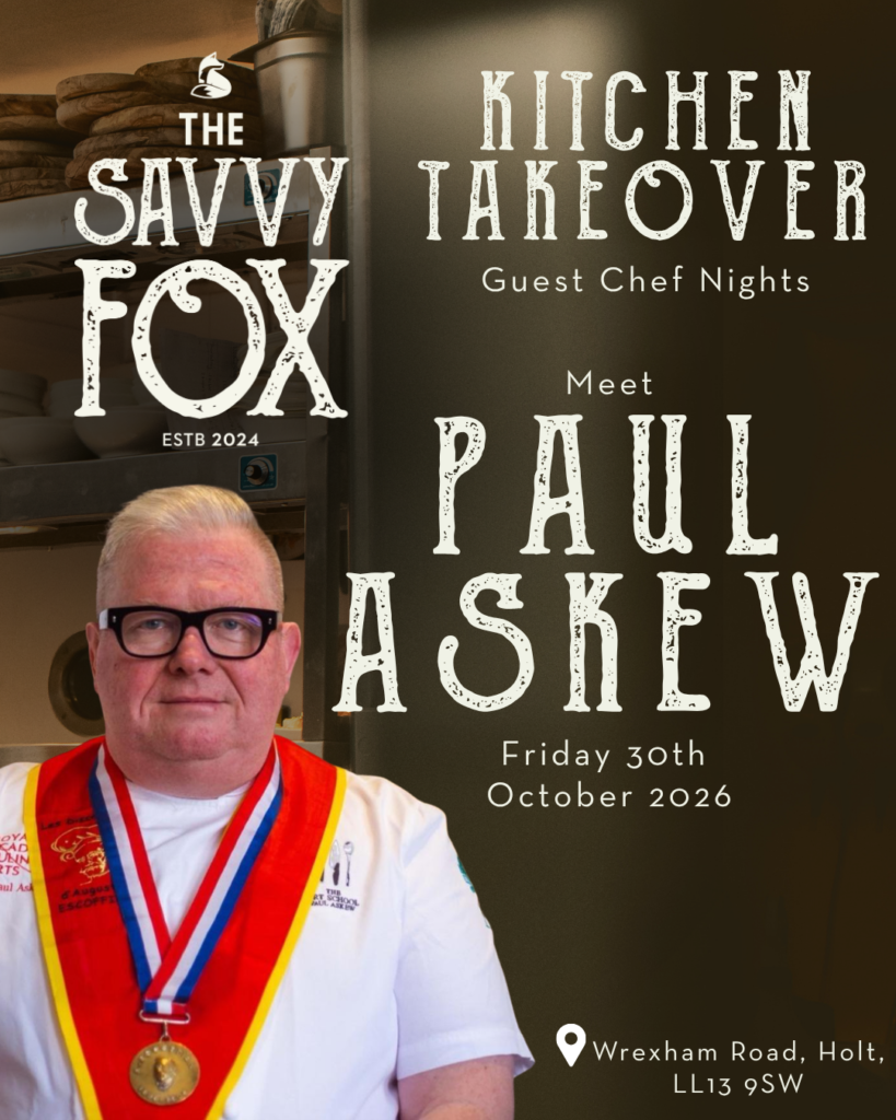 Chef Night Kitchen Takeover at The Savvy Fox Pub Paul Askew